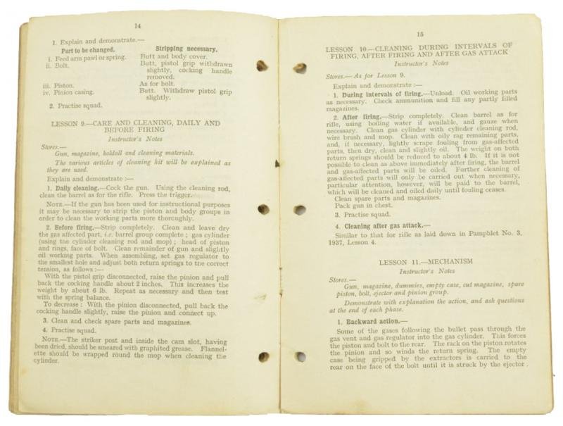 British WW2 Small Arms Training Manual Lewis Machine Gun — image 4