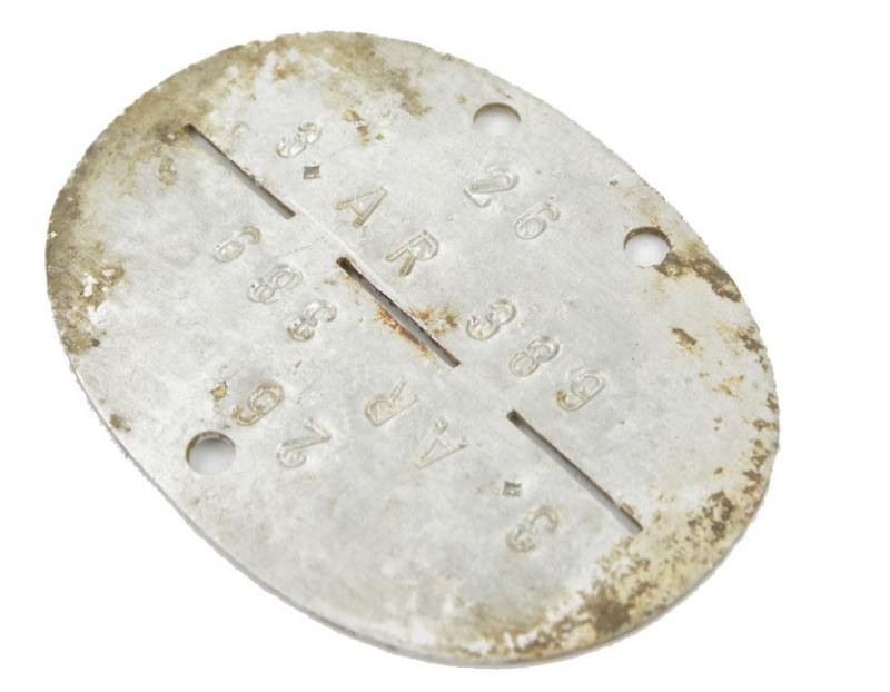 German WH A.R.389 Dog-Tag — image 2