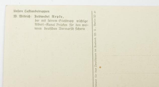 German Postcard FSJ Feldwebel Arpke — image 3