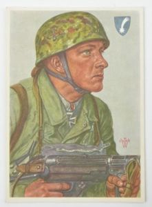 German Postcard FSJ Feldwebel Arpke