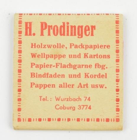 German Third Reich Period Matchbox — image 2