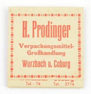 German Third Reich Period Matchbox