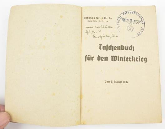 German Waffen-SS 'Winterbattle' pocketbook — image 2