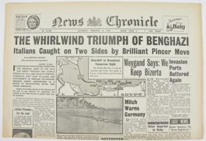 British News Chronicle newspaper 8 February 1941