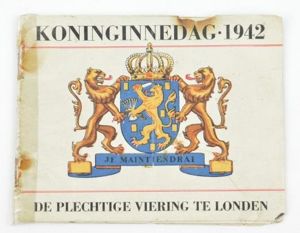 British/Dutch Dropping Booklet 'Koninginnedag 1942'