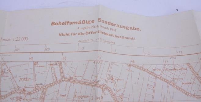 German Roadmap 'Oostkerke' 1941 — image 3