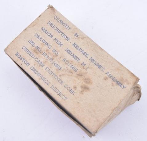 US WW2 Box of M1 Helmet Quick Release Fasteners — image 2