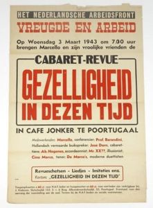 Dutch WW2 Poster ' Gezelligheid in dezen tijd'