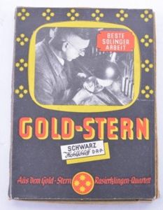 German Third Reich Era 'Gold-Stern' Razorblades