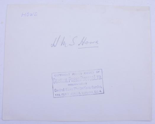 British WW2 Press Photo H.M.S. Howe — image 2