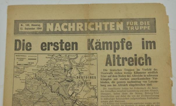 Allied Dropping Flyer 'Nachrichten für die Truppe' 12 September 1944 — image 4
