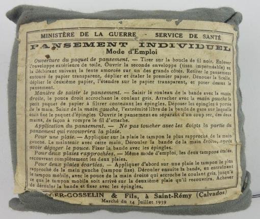 French WW2 First Aid Package — image 2
