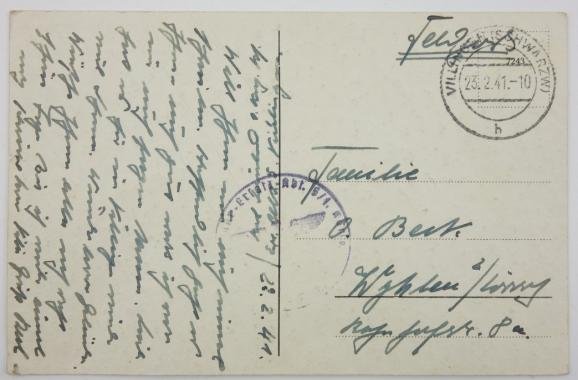 German Wehrmacht Postcard — image 2