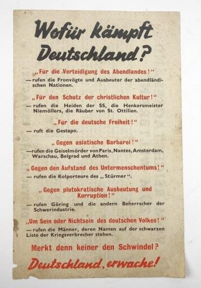 Allied Droppingflyer Wofur Kampft Deutschland?