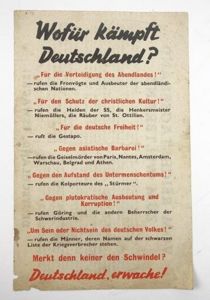 Allied Droppingflyer Wofur Kampft Deutschland?