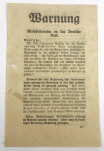 Allied Droppingflyer Warnung!