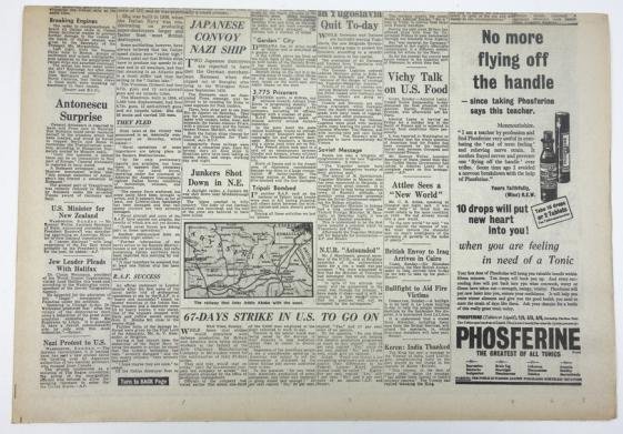 British 'Daily Mail' Newspaper 31 March 1941. — image 3