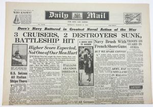 British 'Daily Mail' Newspaper 31 March 1941.