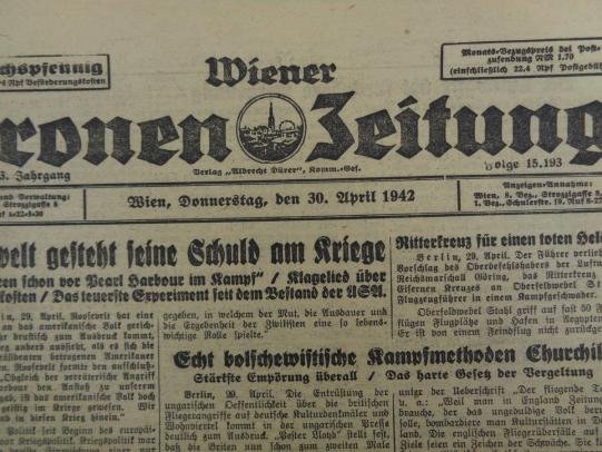 German Illustrierte Kronen Zeitung 30 April 1942 — image 2