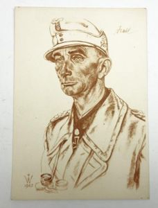 German 'Willrich' Type postcard 'Generaloberst u. Gebirgsjäger' Dietl
