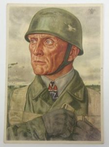 German 'Willrich' Type postcard 'Oberst Brauer'