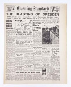 British 'Evening Standard' newspaper 14 February 1945