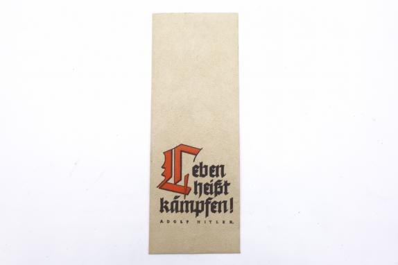 German Bookmark 'Leben heisst kämpfen! -Adolf Hitler' — image 2