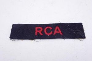 Canadian Shoulder Title 'Royal Canadian Artillery'