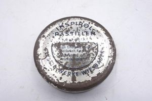German tin can of 'Inspirol Pastillen'