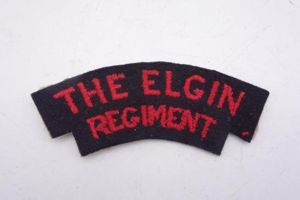 Canadian shoulder title 'The Elgin Regiment'
