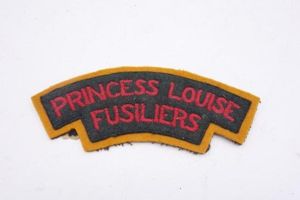 Canadian Shoulder Title 'Princess Louise Fusiliers'