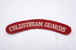 British Shoulder title 'Coldstream Guards'