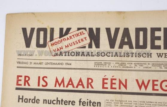 Dutch NSB newspaper 'Volk en Vaderland' — image 3