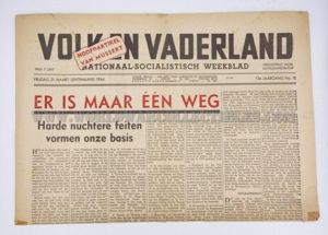 Dutch NSB newspaper 'Volk en Vaderland'