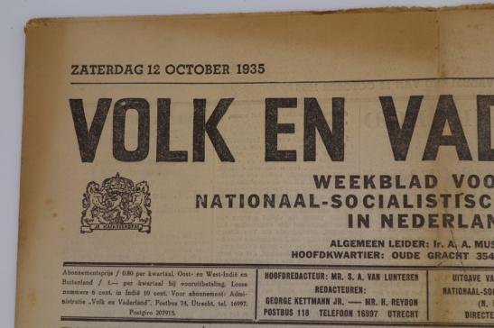 Dutch NSB Newspaper 'Volk en Vaderland' — image 3