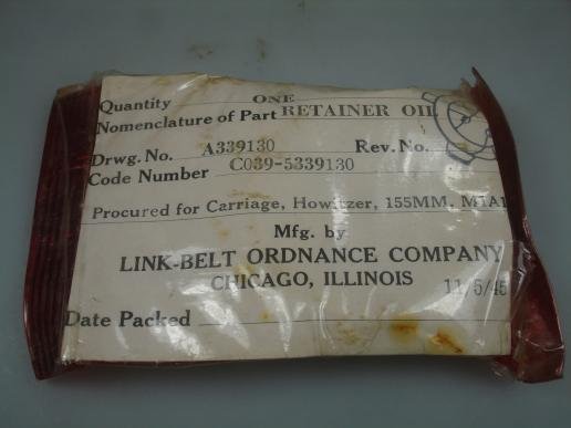 US M1 155mm Howitzer Oil Retainer — image 2
