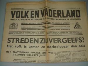 Dutch Newspaper: Volk en Vaderland