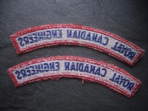 Canadian sleeve patch set Royal Canadian Engineers — image 2