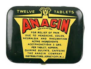 US WW2 Era Package of Anacin tablets