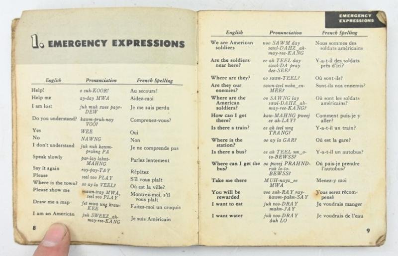 US WW2 French Phrase Book — image 5