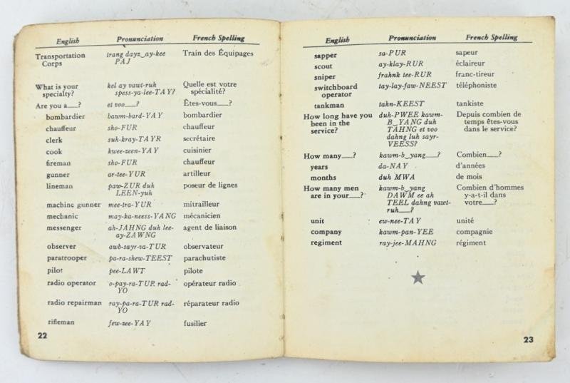 US WW2 French Phrase Book — image 6