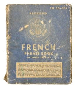 US WW2 French Phrase Book