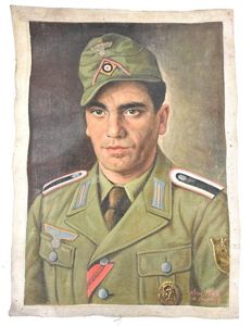 German WH Tropical Portrait Painting (Camo Canvas)