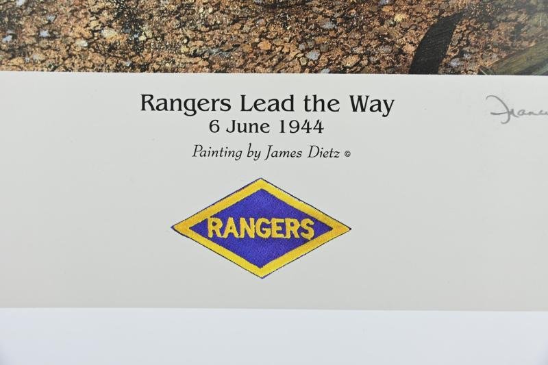 James Dietz Print 'Rangers lead the Way' Omaha Beach — image 3