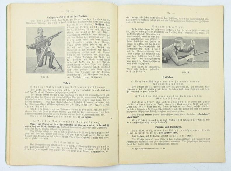 German WH MG34 Manual Booklet — image 7