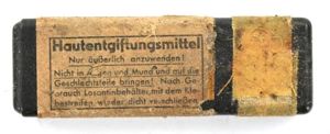German WH Hautentgiftungsmittel container 1943