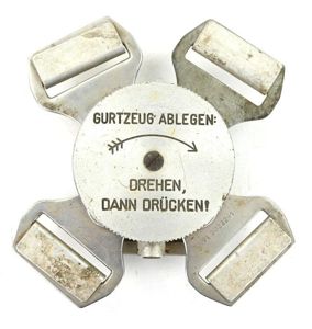 German LW Parachute Harness Quick Release Clock FL30232