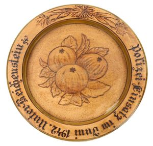 German Polizei Plate 1942