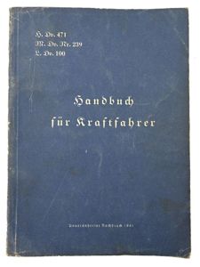 German WH Motorcyclist Manual