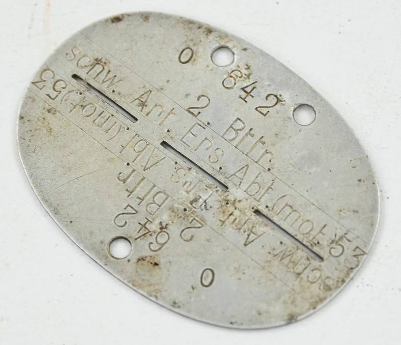 German WH Dog-Tag Heavy Artillery — image 3